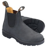 Blundstone | 587 | Rustic Black-Schwarz | Fettnubuk-Premium-Rindsleder | Chelsea Boots 5 UK