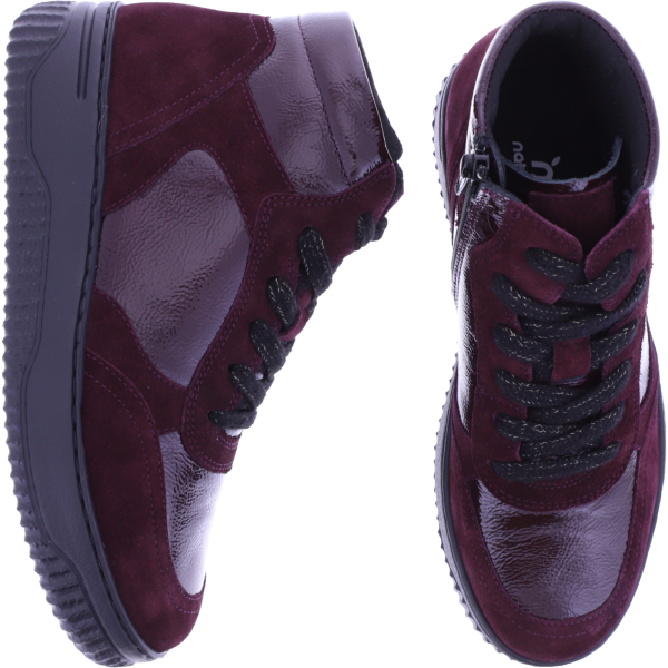 Hartjes | Boogie Boot | Aubergine | Lack- & Veloursleder | Weite: H | 1721950-1010 | Damen Booties