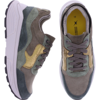 Xsensible Stretchwalker | Golden Gate | Moss Combi | Leder | 330002-477 | Damen Premium Sneakers