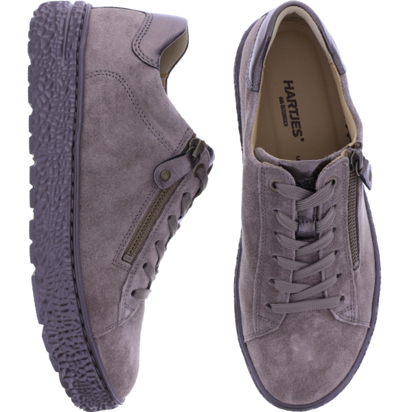 Hartjes | Phil | Muskat-Heselnuss | Veloursleder | Weite: H | 1621401-0975 | Damen Sneakers