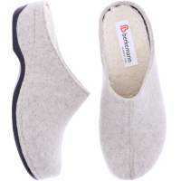 Berkemann | Florina | Camel-Beige Filz | Form: Melbourne | 01025-743 | Damen Hausschuhe