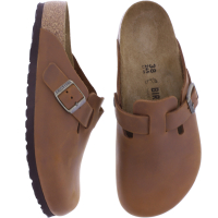 Birkenstock | Boston | Cognac-Braun Fettleder | Weite: Normal | 1028179 | Unisex Clogs