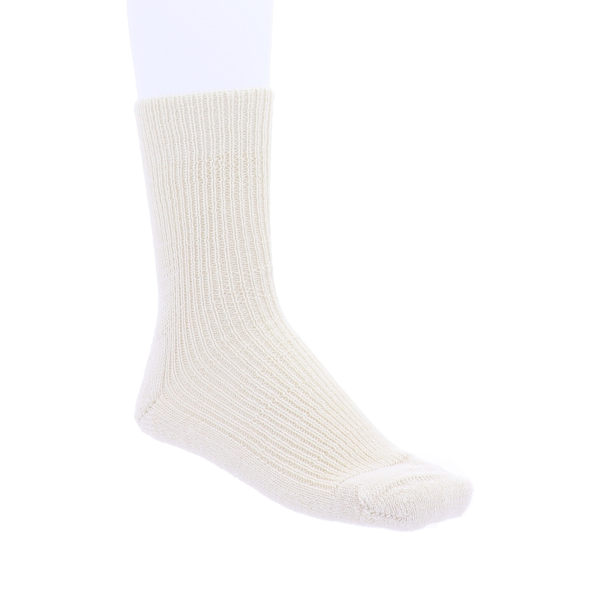 Hirsch Natur | Komfort Socken | Natur-Beige | 70% Wolle - 30% Seide