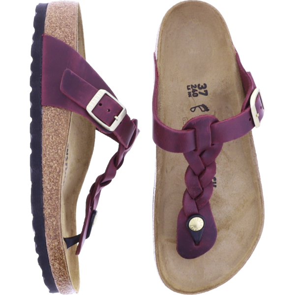 Birkenstock | Gizeh Braided | Zinfandel | Leder | Weite: Normal | 1027923 | Damen Zehensteg Sandale