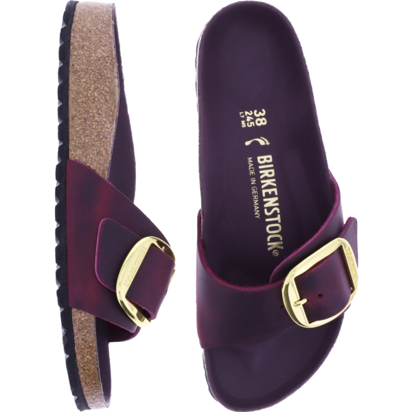 Birkenstock | Madrid Big Buckle | Zinfandel | Leder | Weite: Schmal | 1028031 | Damen Sandalen