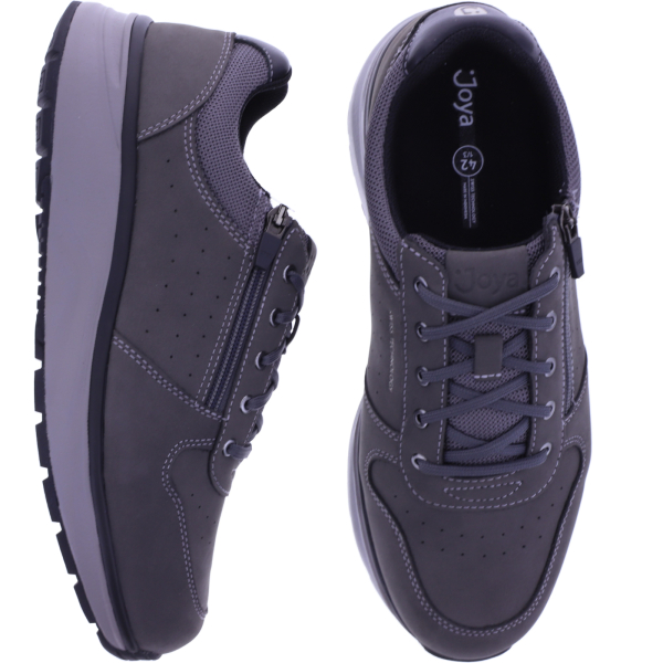 Joya | Dynamo Zip | Dark Grey | Premium Leder | Weite: H | JY546A | Herren Aktiv Schuhe