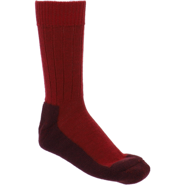 Hirsch Natur | Trekking Socken | Mohn-Andorra | 100% Wolle