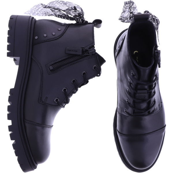 Good Step | Brasilia | Schwarz | Leder | 5531-C03 | Damen Schnürer-Boots