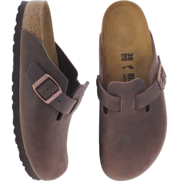 Birkenstock / Modell: Boston / Habana Leder / Weite: Schmal / Art: 860133 / Unisex Clogs