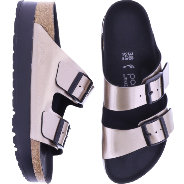 Papillio Arizona Platform Metallic Taupe 1028424 Plateau Sandalen