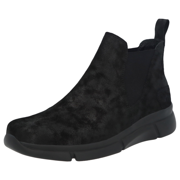 Berkemann | Lise | Dominoschwarz Nubukleder | Form: Marbella | 05138-886 | Damen Chelsea-Boots