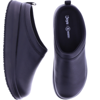 Joya | Riga | Black-Schwarz | Premiumleder | Weite: G | JY548A | Herren Aktiv Clogs