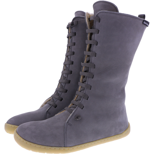 Snipe | Barefoot Sitefel | Gris-Grau | Leder-Lammfellfutter | 05289-013 | Damen Stiefel